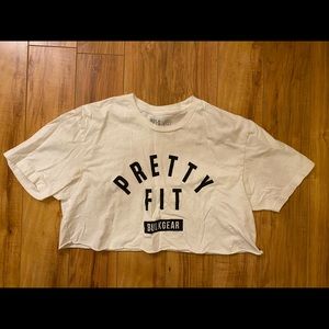 Bulkgear boyfriend cropped tee, size Med